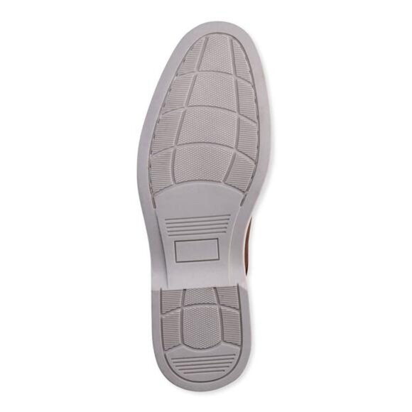 Men\'s Tan Donald Oxford Dress Shoes - Comfort Footbed, Flexible Sole, Size 10